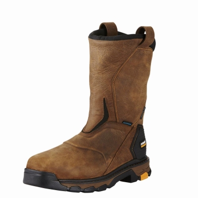 Botas Impermeables Ariat Intrepid Pull-On Impermeables Composite Puntera Hombre Marrom | MX-81YMUC