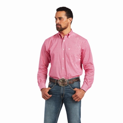 Camisas Ariat Malachi Stretch Classic Fit Hombre Rosas Claro | MX-35GBYM