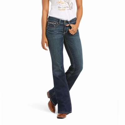 Jeans Skinny Ariat R.E.A.L. Mid Rise Stretch Whipstitch Cut Mujer Multicolor | MX-26AUNM