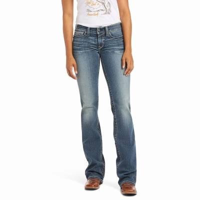 Jeans Skinny Ariat R.E.A.L. Mid Rise Stretch Whipstitch Cut Mujer Multicolor | MX-58UPLF