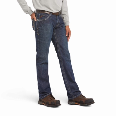 Jeans Straight Ariat FR M4 Relaxed Boundary Cut Hombre Multicolor | MX-79BEJS
