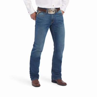 Jeans Straight Ariat M4 Relaxed Ramos Hombre Multicolor | MX-29SHZO