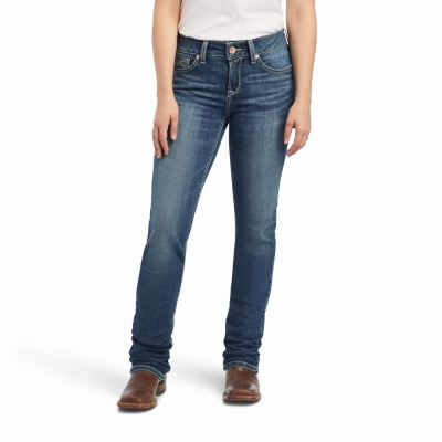 Jeans Straight Ariat R.E.A.L. Perfect Rise Daphne Mujer Multicolor | MX-95OLSA