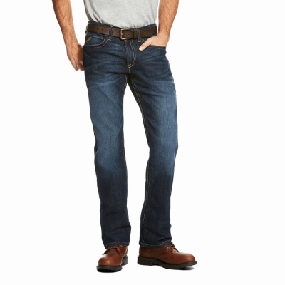 Jeans Straight Ariat Rebar M4 Low Rise DuraStretch Edge Cut Hombre Multicolor | MX-98ZWJY