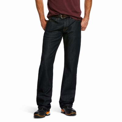 Jeans Straight Ariat Rebar M4 Relaxed DuraStretch Basic Flannel-Forro Cut Hombre Multicolor | MX-26ZXKB