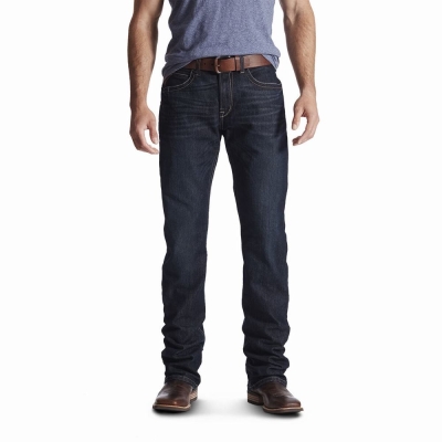 Jeans Straight Ariat Rebar M4 Relaxed DuraStretch Edge Cut Hombre Multicolor | MX-49QOFL