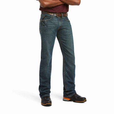 Jeans Straight Ariat Rebar M5 DuraStretch Edge Hombre Multicolor | MX-87NWLQ
