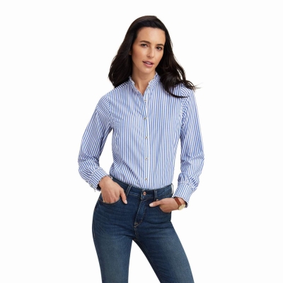 Tops Ariat Clarion Mujer Azules | MX-63YBGN