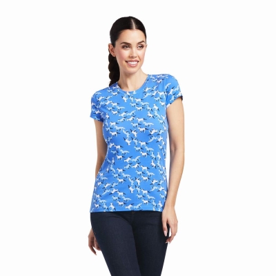Tops Ariat Gallop Mujer Azules | MX-63PVDN