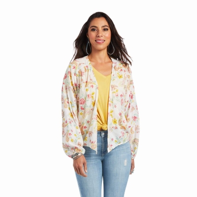 Tops Ariat Rose Garden Wrap Mujer Multicolor | MX-23LRWJ