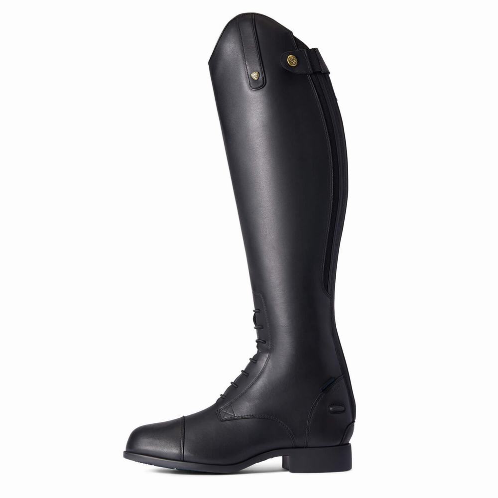 Botas Impermeables Ariat Heritage Contour II Impermeables Insulated Altos Equitación Mujer Negros | MX-01TOUV