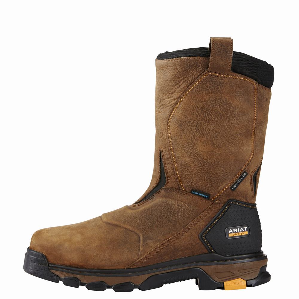 Botas Impermeables Ariat Intrepid Pull-On Impermeables Composite Puntera Hombre Marrom | MX-81YMUC