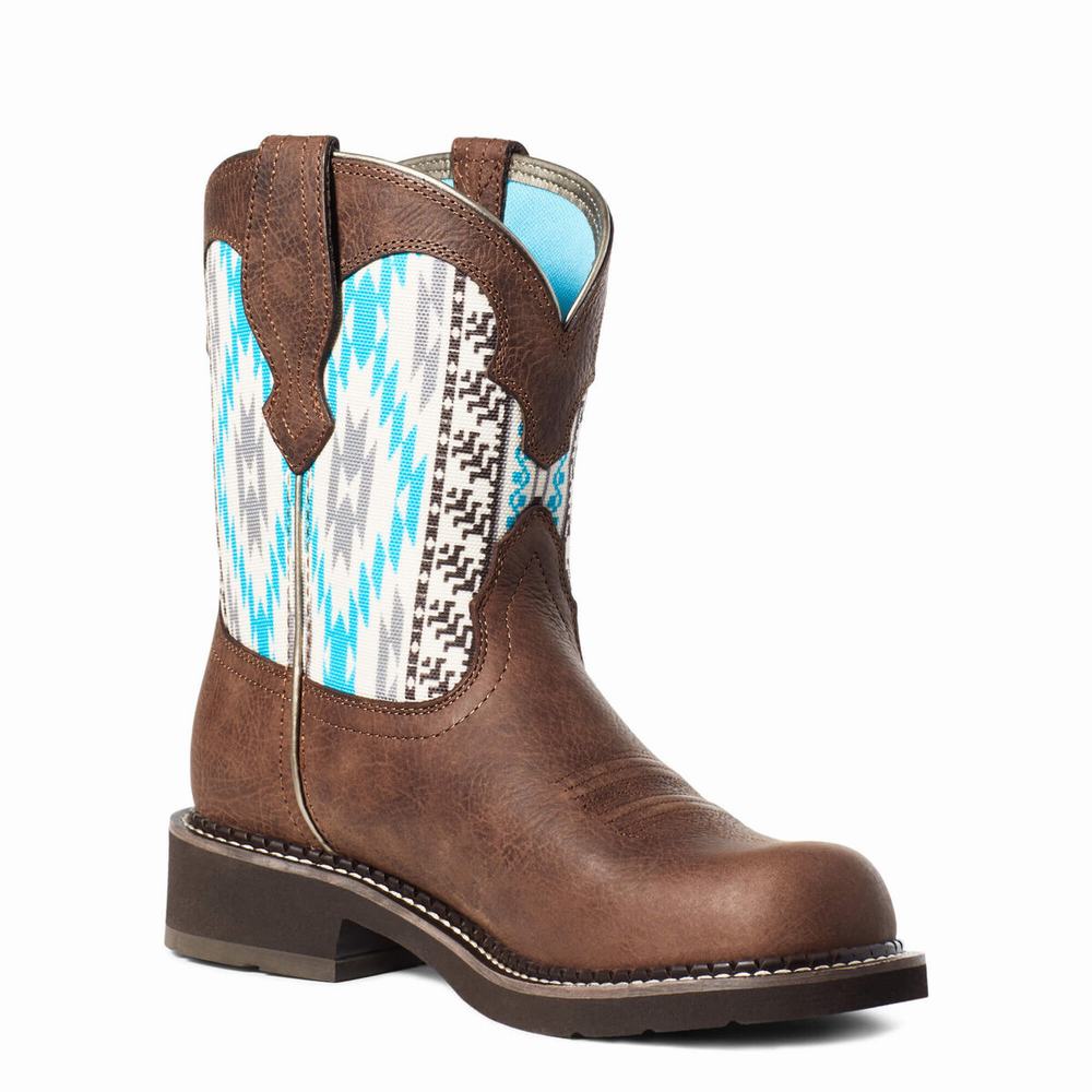 Botas Occidentales Ariat Fatbaby Heritage Twill Mujer Multicolor | MX-69NJGE