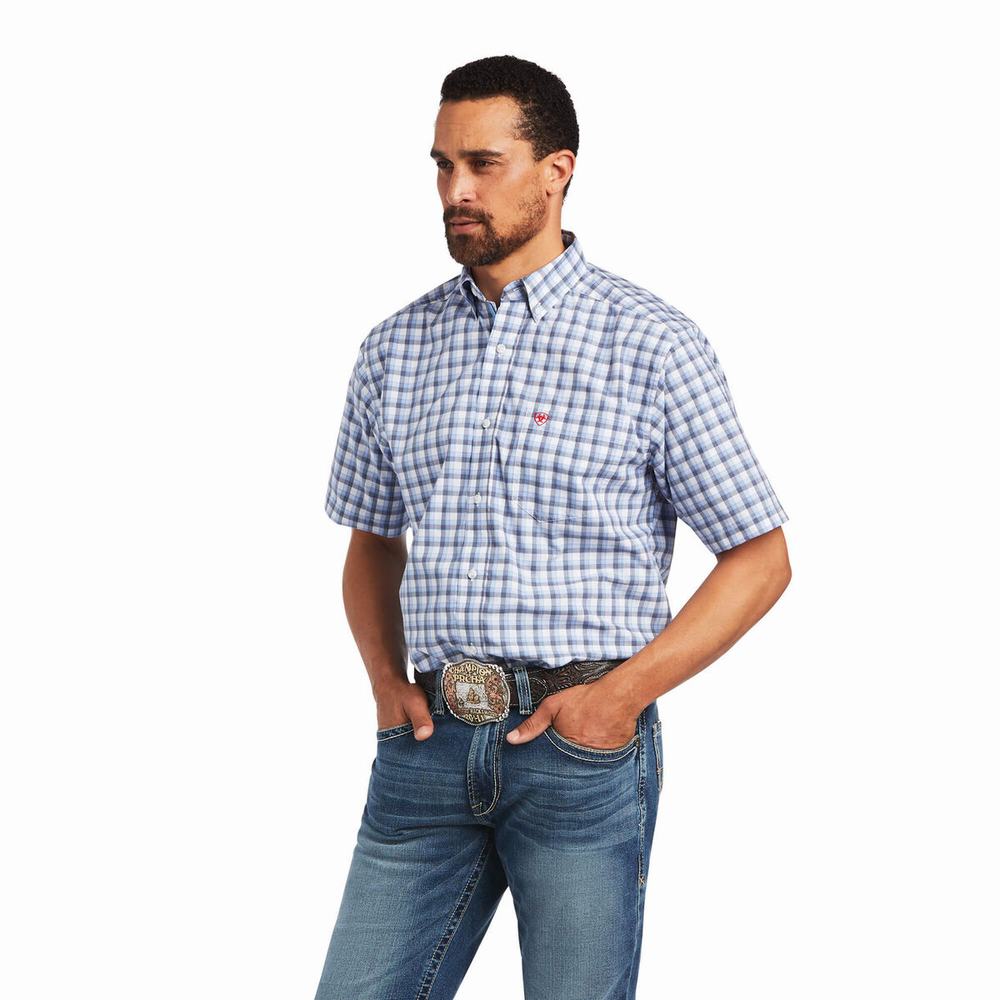 Camisas Ariat Pro Series Fred Classic Fit Hombre Blancos | MX-89AUCM