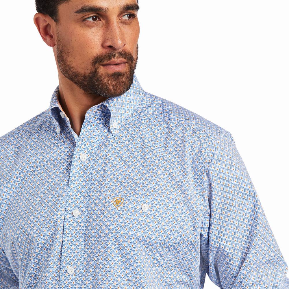 Camisas Ariat Relentless Alacrity Stretch Classic Fit Hombre Azules | MX-94YOLG
