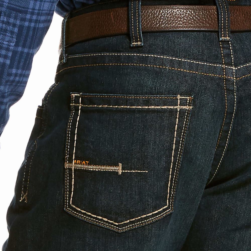 Jeans Skinny Ariat Rebar M5 DuraStretch Edge Hombre Azules Oscuro | MX-94EWNJ