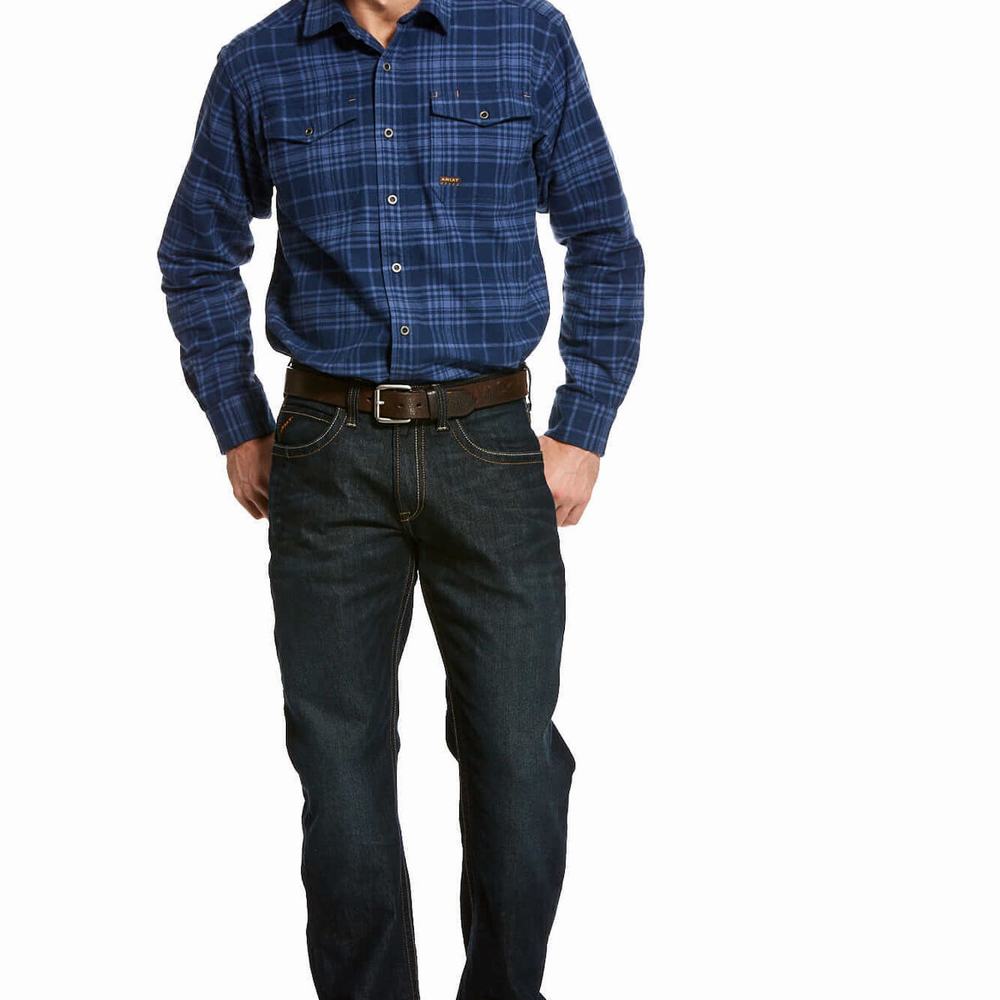 Jeans Skinny Ariat Rebar M5 DuraStretch Edge Hombre Azules Oscuro | MX-94EWNJ