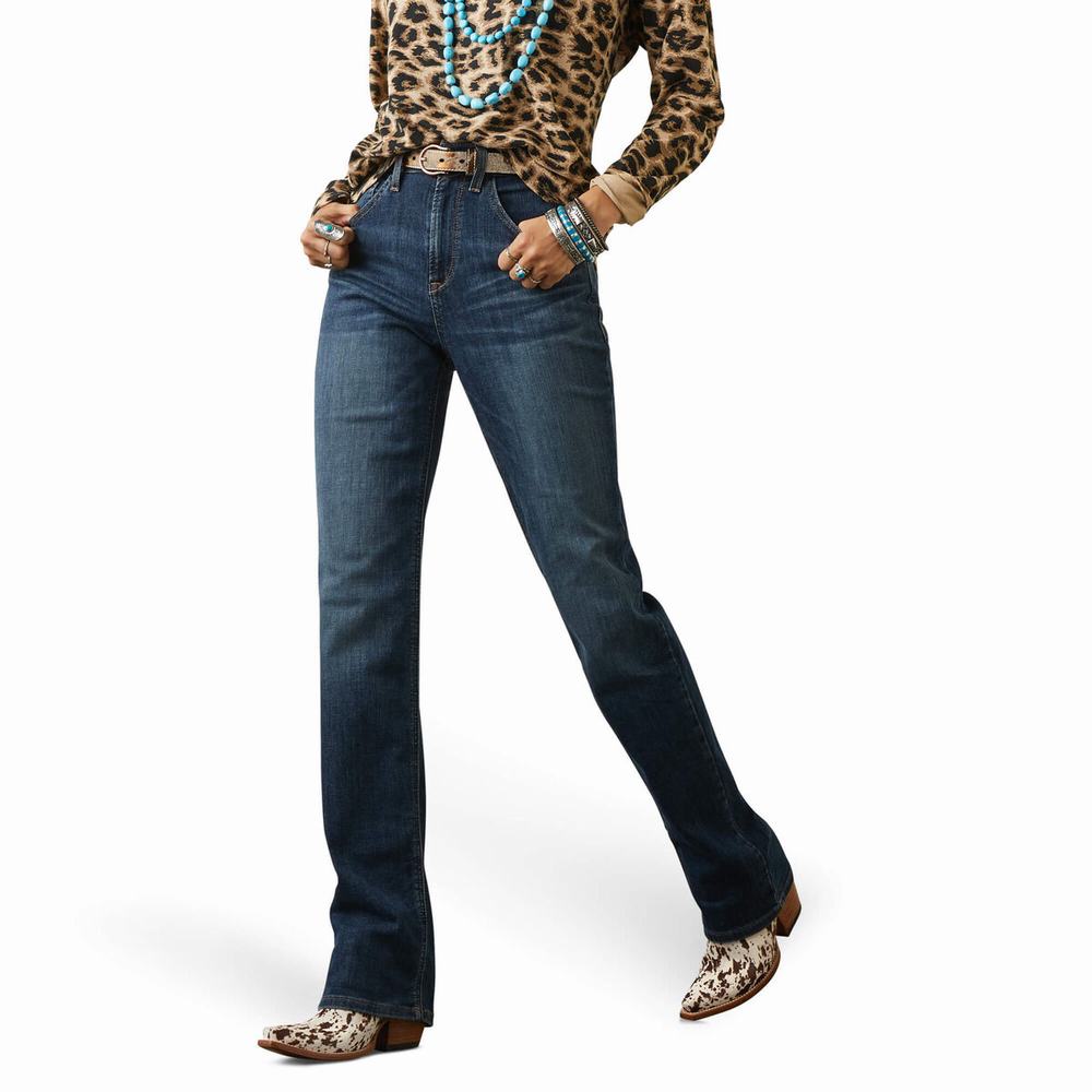 Jeans Straight Ariat High Rise Ultra Relaxed Frankie Mujer Multicolor | MX-19QJDO