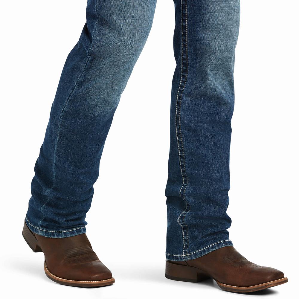 Jeans Straight Ariat M4 Relaxed Stretch Marshall Hombre Multicolor | MX-15EXQN
