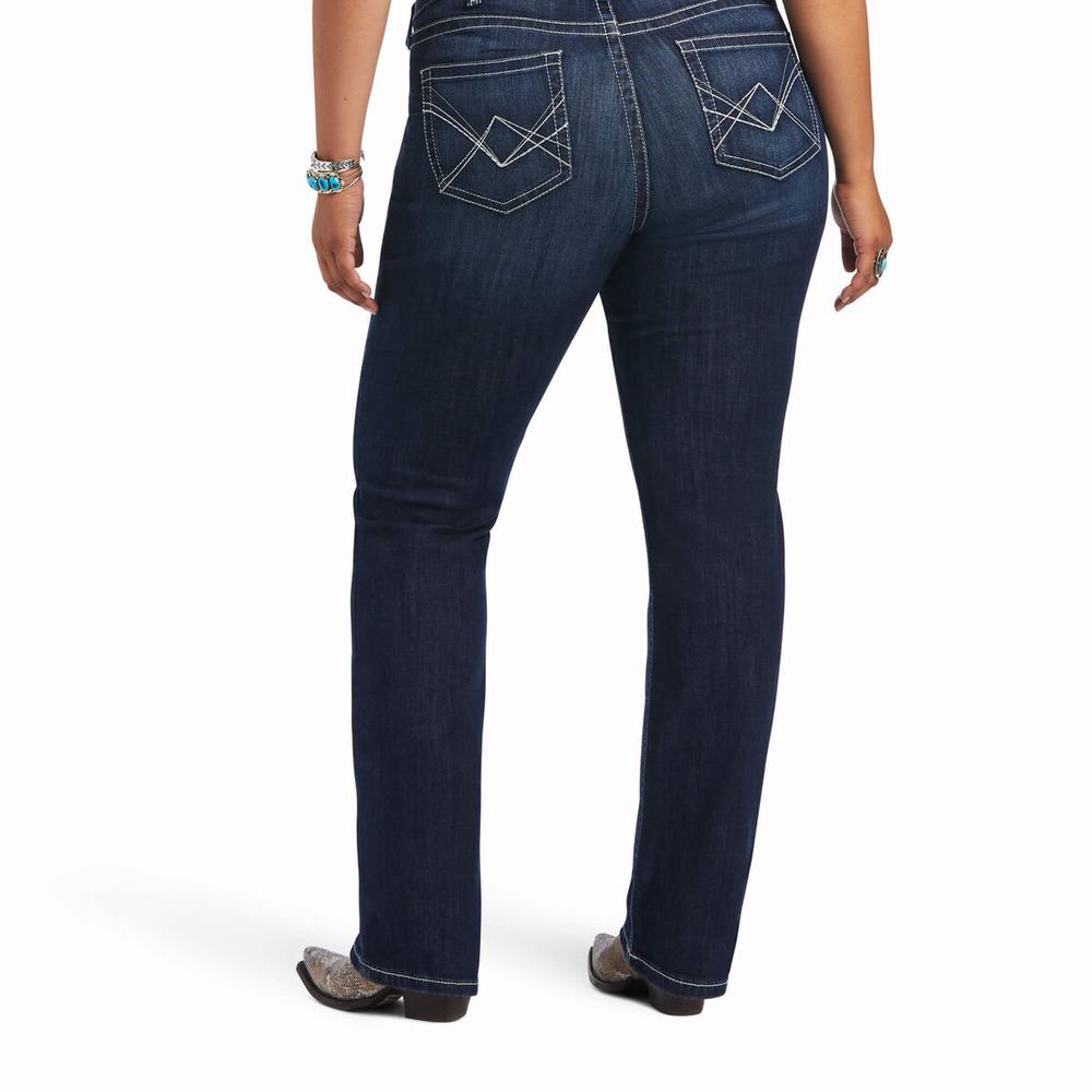 Jeans Straight Ariat R.E.A.L. Mid Rise Clarissa Mujer Multicolor | MX-25CZRH
