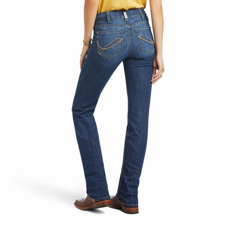 Jeans Straight Ariat R.E.A.L. Perfect Rise Nadia Mujer Multicolor | MX-43SQKM