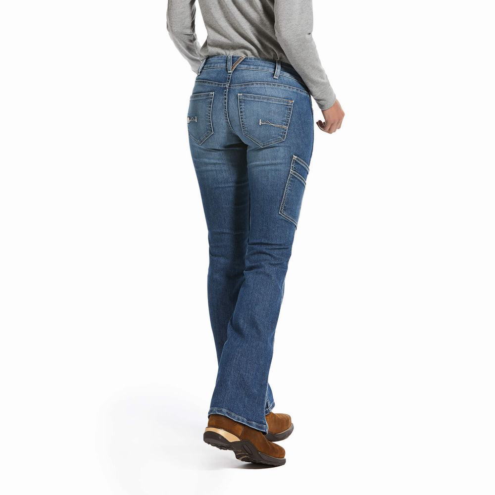 Jeans Straight Ariat Rebar DuraStretch Raven Cut Mujer Multicolor | MX-65FOMU