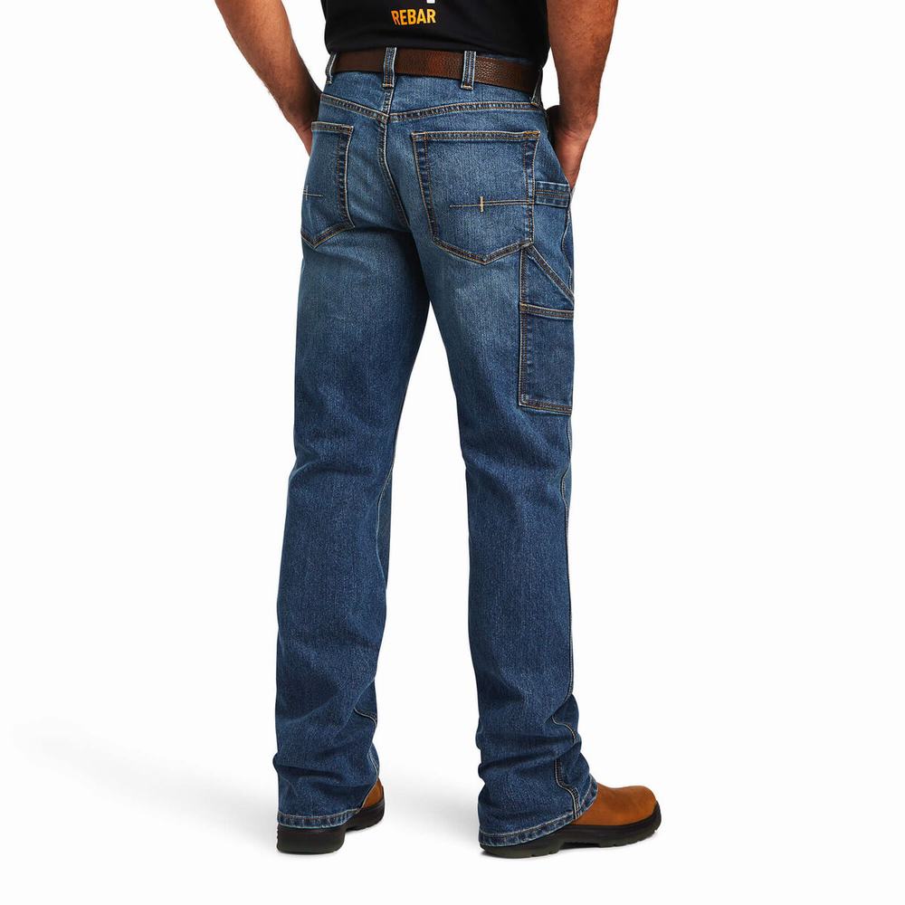 Jeans Straight Ariat Rebar M4 Low Rise DuraStretch Workhorse Cut Hombre Multicolor | MX-38OVPL