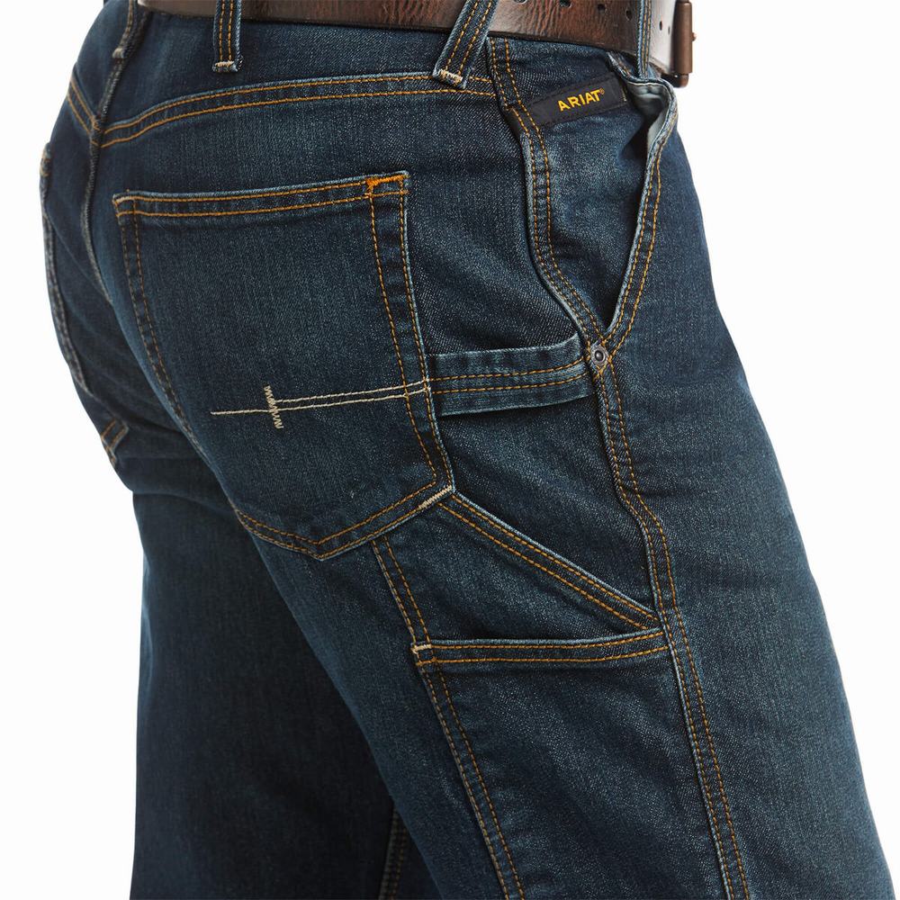 Jeans Straight Ariat Rebar M4 Low Rise DuraStretch Workhorse Cut Hombre Multicolor | MX-70VUDL