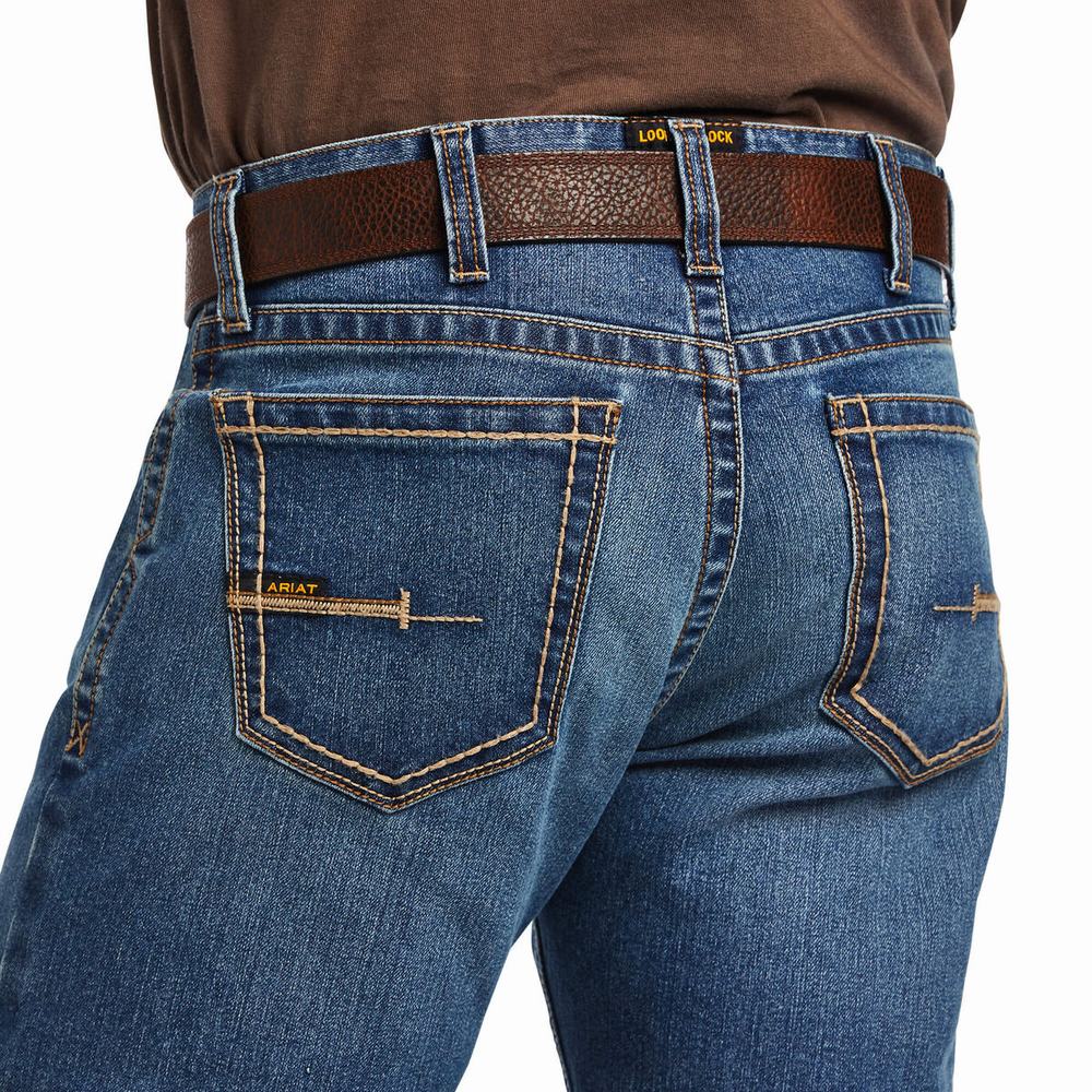 Jeans Straight Ariat Rebar M7 DuraStretch Edge Hombre Multicolor | MX-84QGVJ