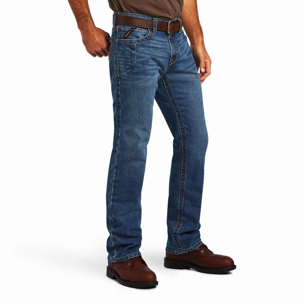 Jeans Straight Ariat Rebar M7 DuraStretch Edge Hombre Multicolor | MX-84QGVJ