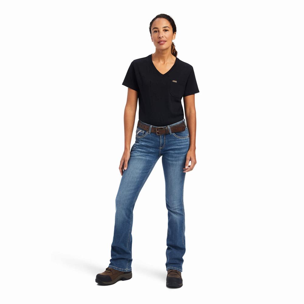 Jeans Straight Ariat Rebar Riveter Cut Mujer Multicolor | MX-06SQWP