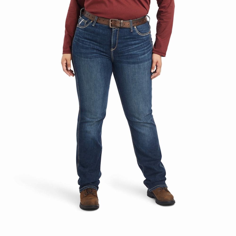 Jeans Straight Ariat Rebar Riveter Mujer Multicolor | MX-27KVUH