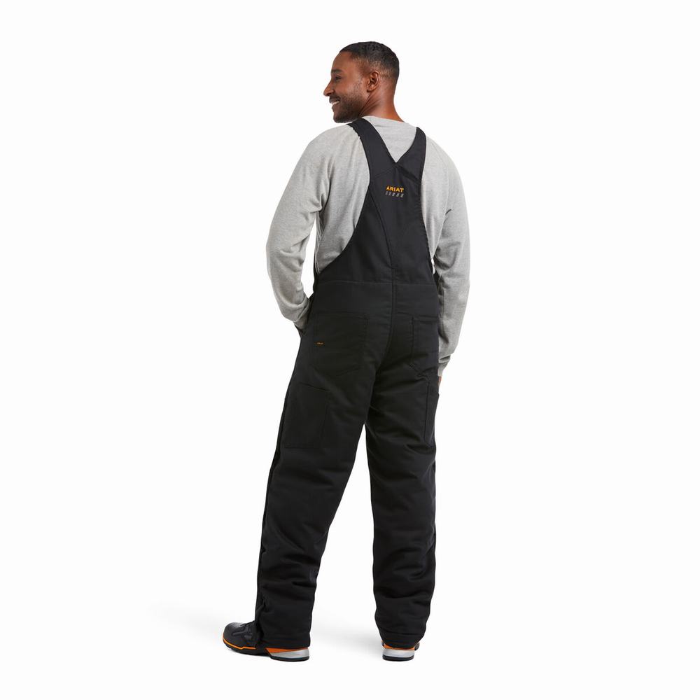 Pantalones Ariat Rebar DuraCanvas Stretch Insulated Hombre Negros | MX-74ZYCD
