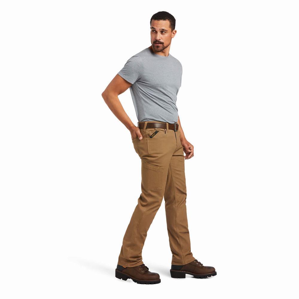 Pantalones Ariat Rebar M7 DuraStretch Made Tough Hombre Kaki | MX-78IFOW