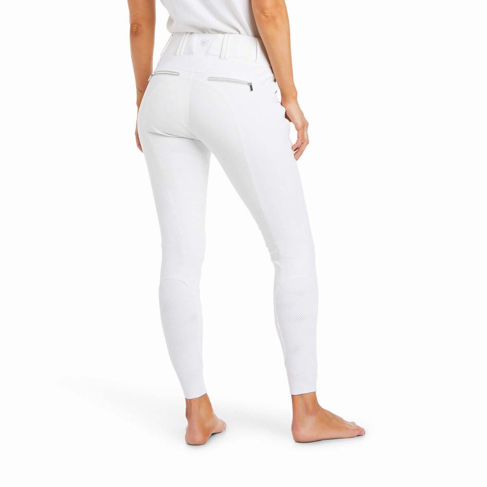 Pantalones Ariat Tri Factor X Grip Full Seat Breech Mujer Blancos | MX-49SYUD