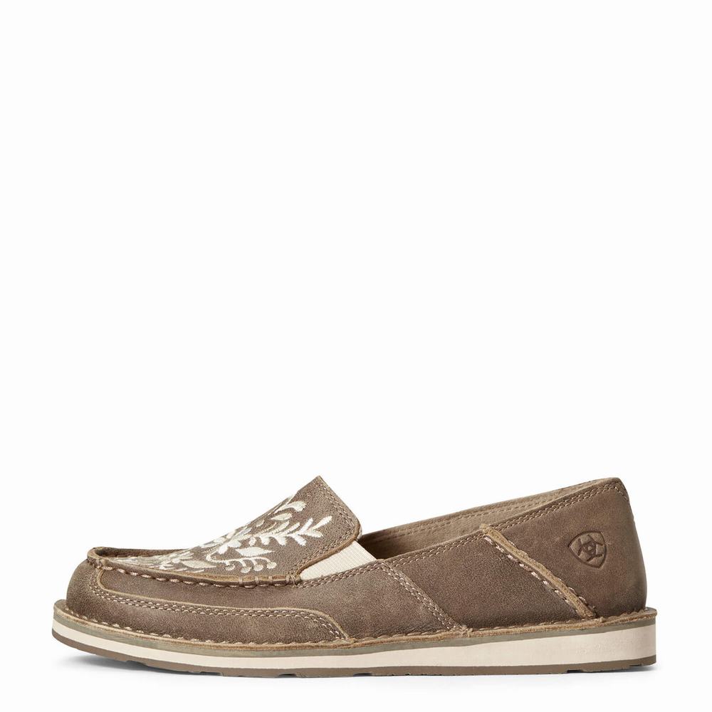 Tenis Ariat Cruiser Embroidered Mujer Marrom | MX-43MOHG