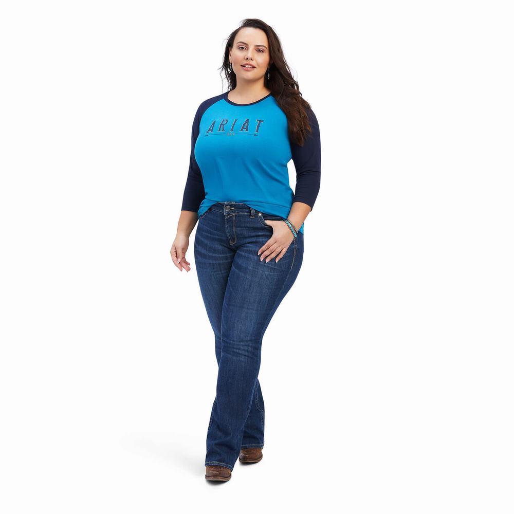 Tops Ariat REAL Arrow Classic Fit Mujer Multicolor | MX-49YZDV