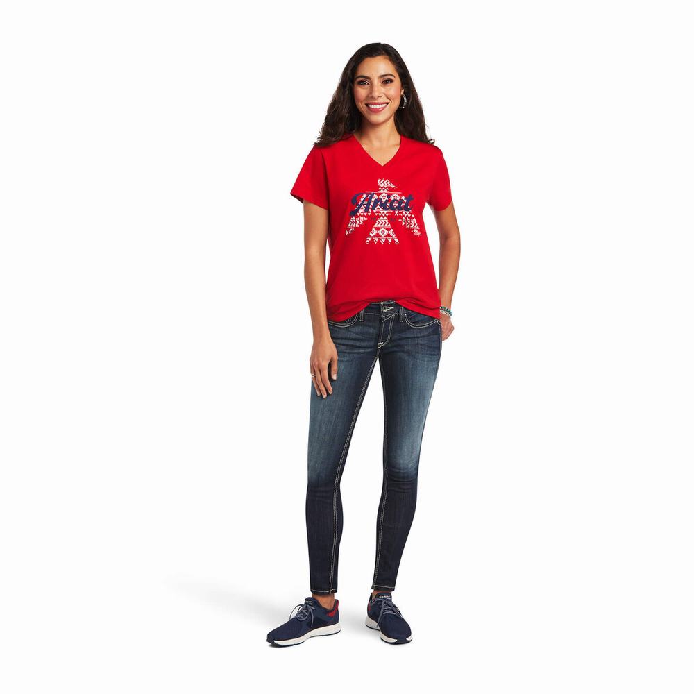 Tops Ariat REAL Firebird Mujer Multicolor | MX-27YNAE