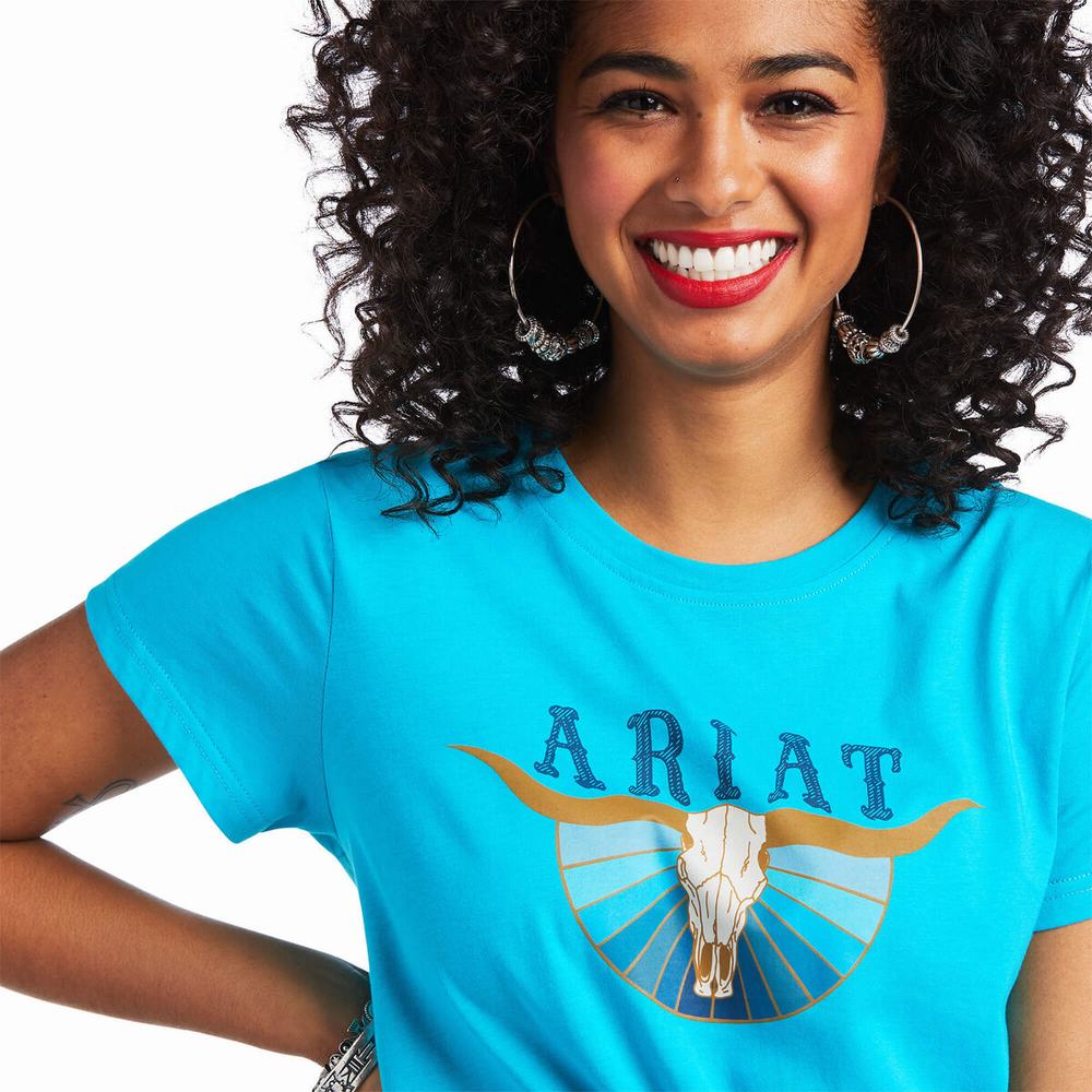 Tops Ariat REAL Pacific Steerhead Mujer Multicolor | MX-46EXMO