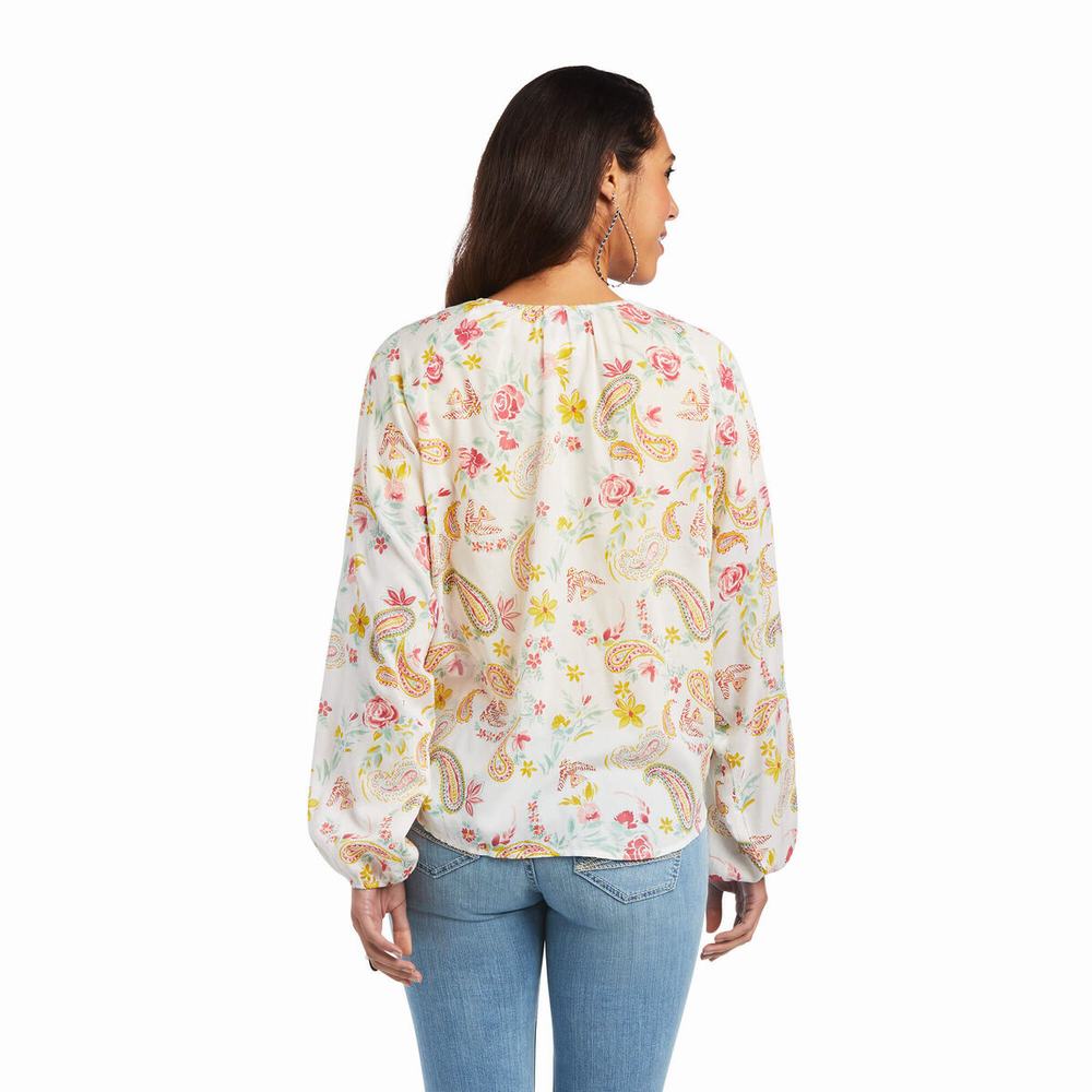 Tops Ariat Rose Garden Wrap Mujer Multicolor | MX-23LRWJ