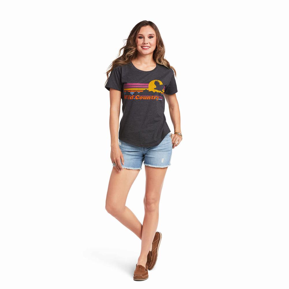 Tops Ariat Wild Country Mujer Grises | MX-57LMUV